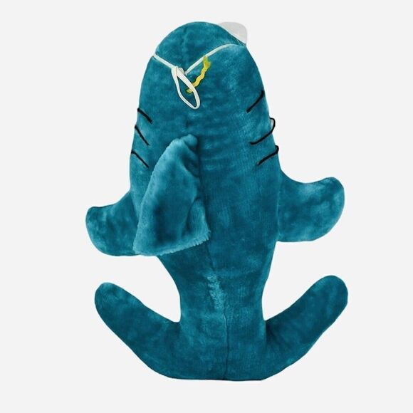 RARE VTG Prestigious Toy 17" Blue Shark Visor Plush Carnival Toy Riverside CA - Picture 4 of 12